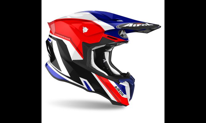 Kask motocyklowy Airoh Twist 2.0 Shaken Blue Gloss