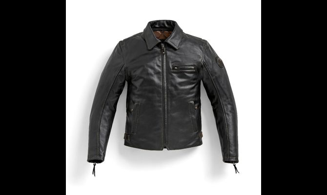 Kurtka motocyklowa skórzana BMW PureBoxer, męska, kolor czarny