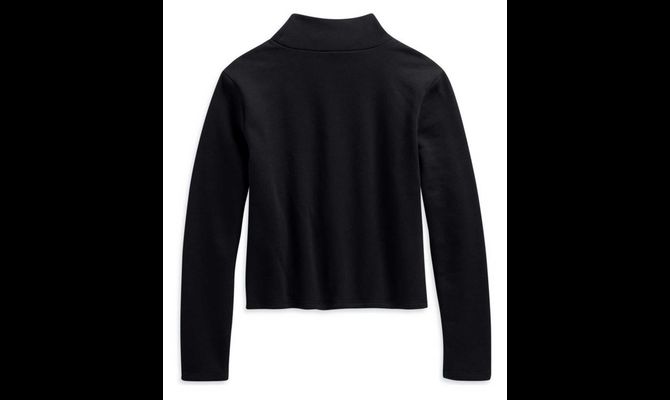 2024超人気 Harley-Davidson Logo Turtleneck Pullover - Black Beauty トップス
