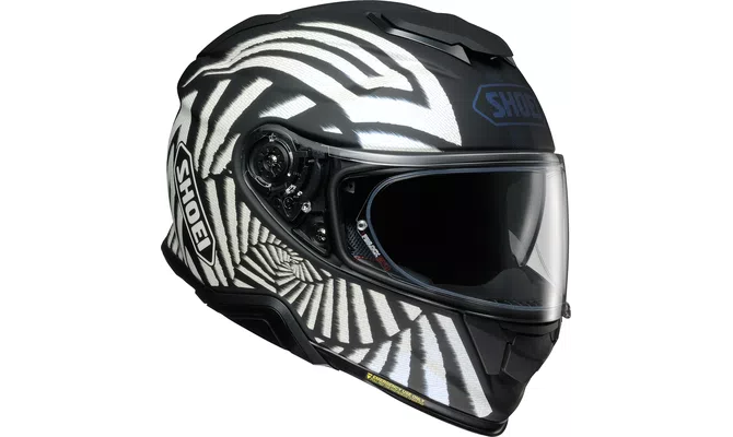 Kask motocyklowy Shoei GT-Air II Qubit TC-5, kolor czarny/niebieski,  wykończenie mat