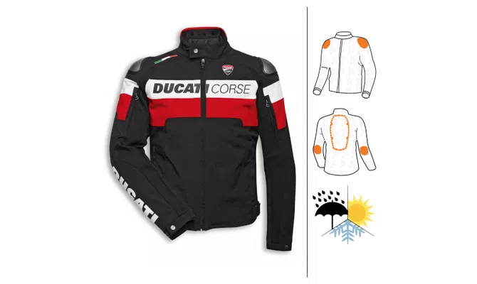 DUCATI メッシュジャケット C5 ファブリックジャケット-Flow C5 men